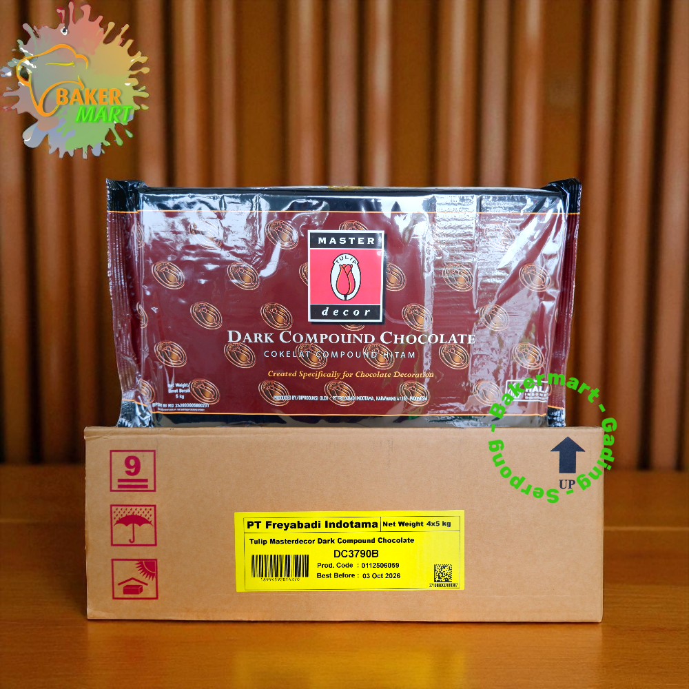 

Tulip Master Decor 4 x 5Kg (1 Karton) / Dark Cokelat Compound