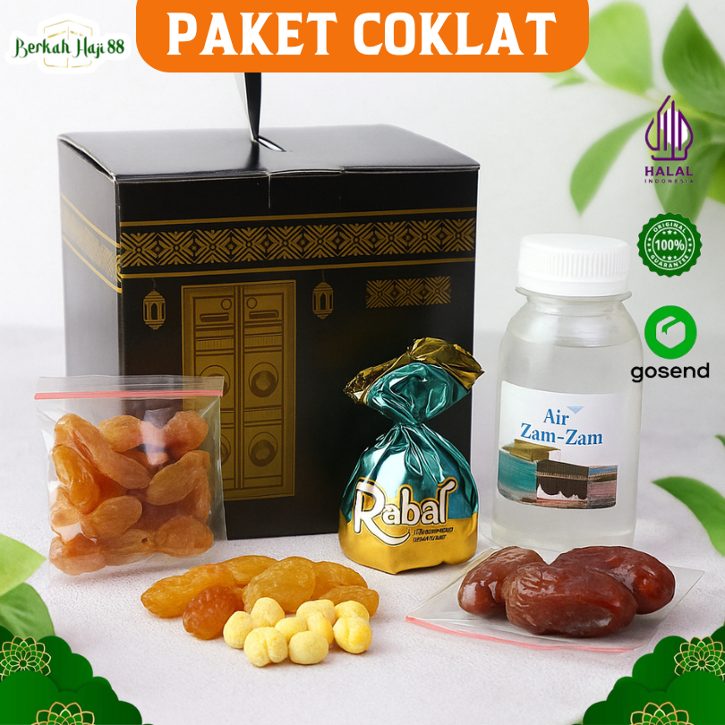 

Paket Oleh Oleh Haji dan Umroh Souvenir Hampers Coklat Turki Kurma Khalas Lengkap