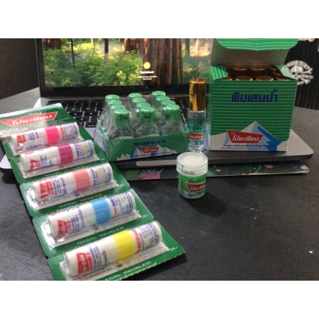 POY-SIAN BRAND/Inhaler poysian/poy sian minyak angin/cotton balm/poy sian Balm oil