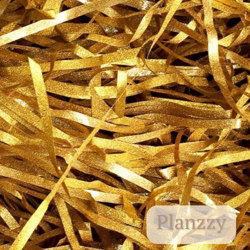 

Planzzy Shredded Paper Kertas Serut Warna Gold metalik untuk isian hampers kado giftbox