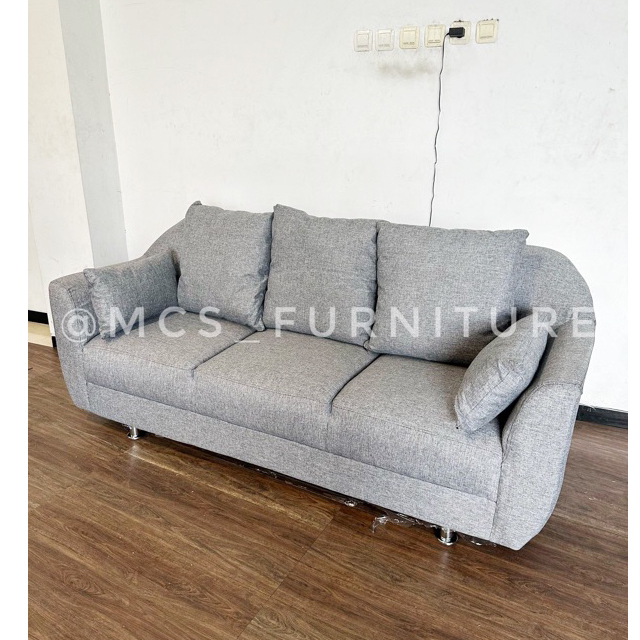 Sofa Kursi Retro 3 Seater Scandinavian Mebel Furniture Semarang