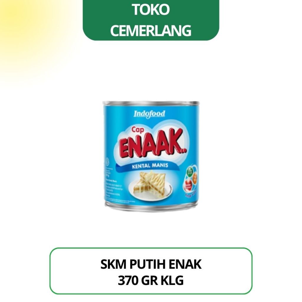 

Susu Kental Manis Enaak Kaleng 370 gr