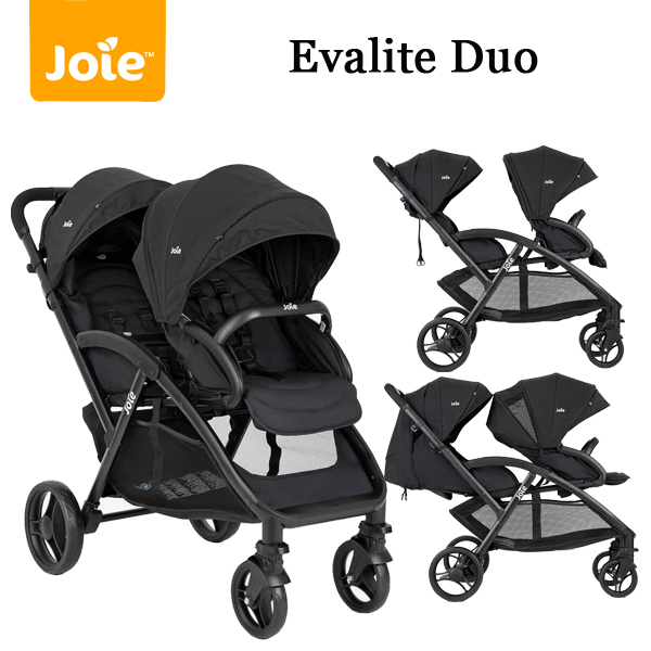 Joie Stroller Evalite Duo | Kereta Dorong Tandem untuk Bayi Baru Lahir & Balita