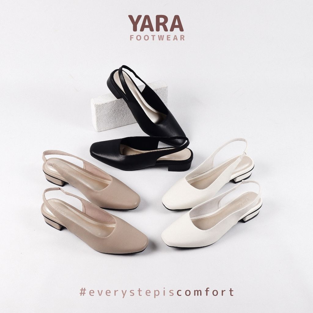 Yara Footwear - Sore Heels 3cm -- Square Toe Trendy