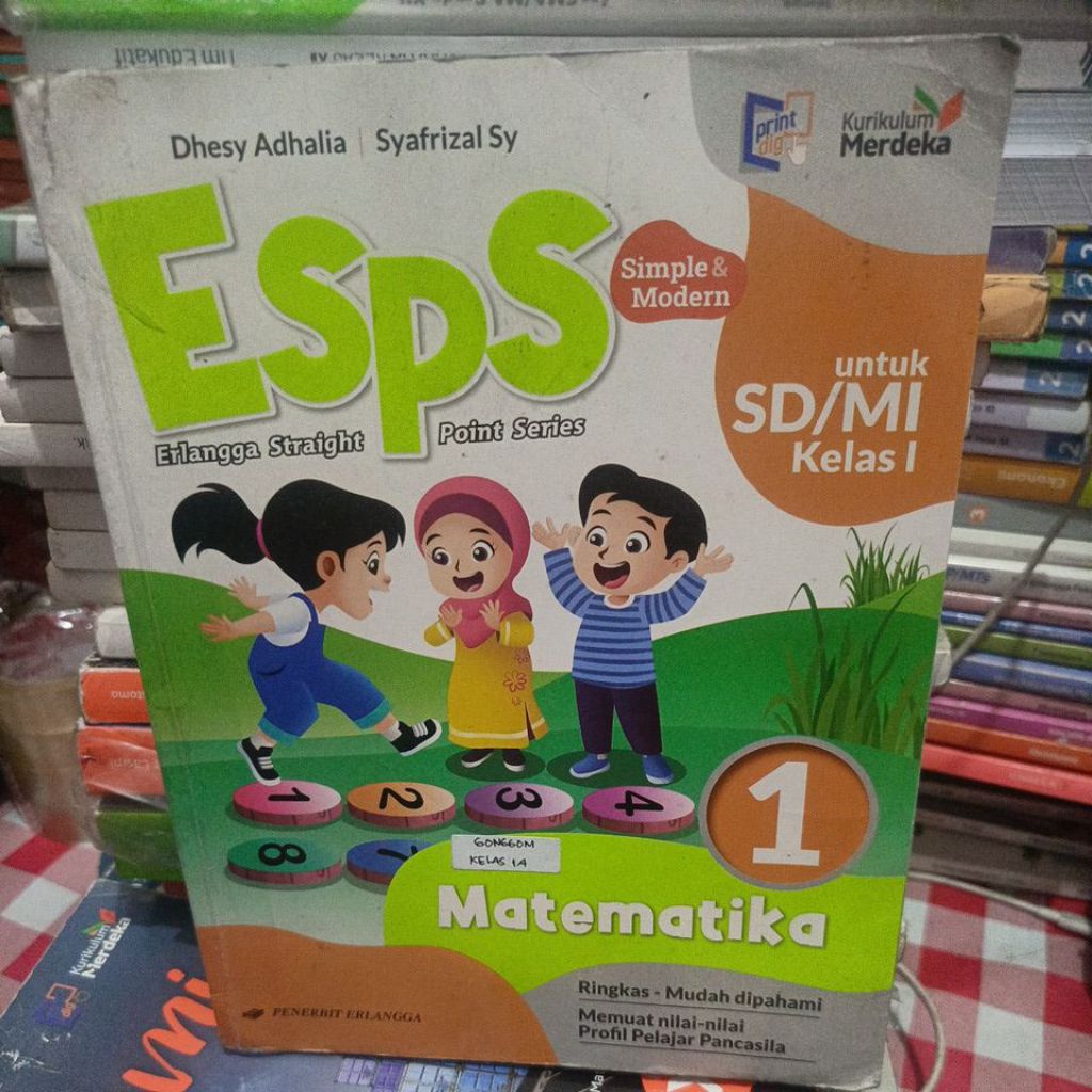 BUKU ESPS MATEMATIKA SD/MI KELAS 1 KURIKULUM MERDEKA