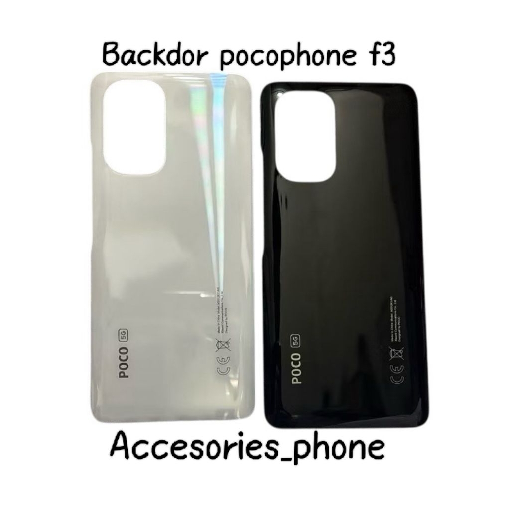 Backdor xiaomi pocophone f3 / tutup belakang xiaomi pocophone f3