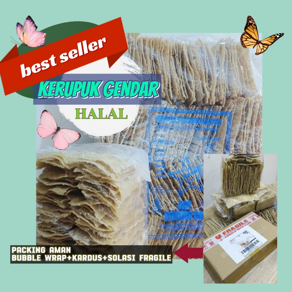 

1kg Kerupuk Gendar, Kerupuk Gendar, kerupuk Mentah Khas Madiun Rasa gurih renyah, cemilan atau teman buat makan, Kerupuk BEST SELLER Krupuk