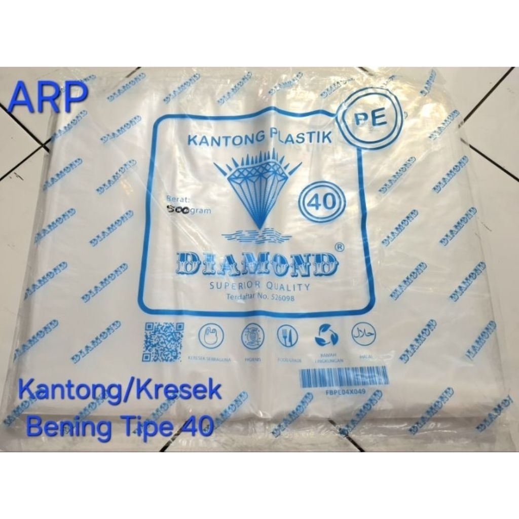 Kantong Bening PE Tipe 40/Kresek Bening PE Tipe 40