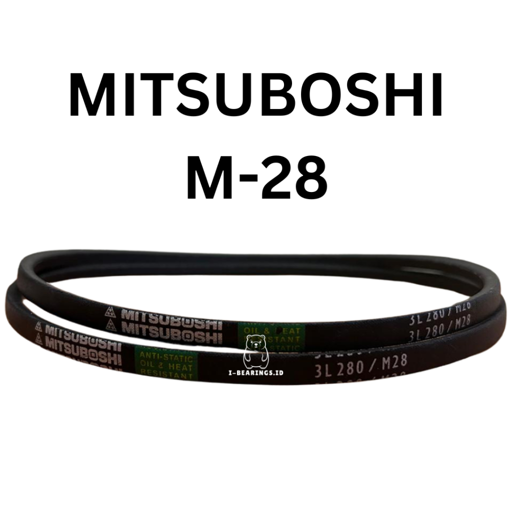 VAN BELT / V BELT / FAN BELT MITSUBOSHI M28 M-28 M 28 Belt Mesin Cuci
