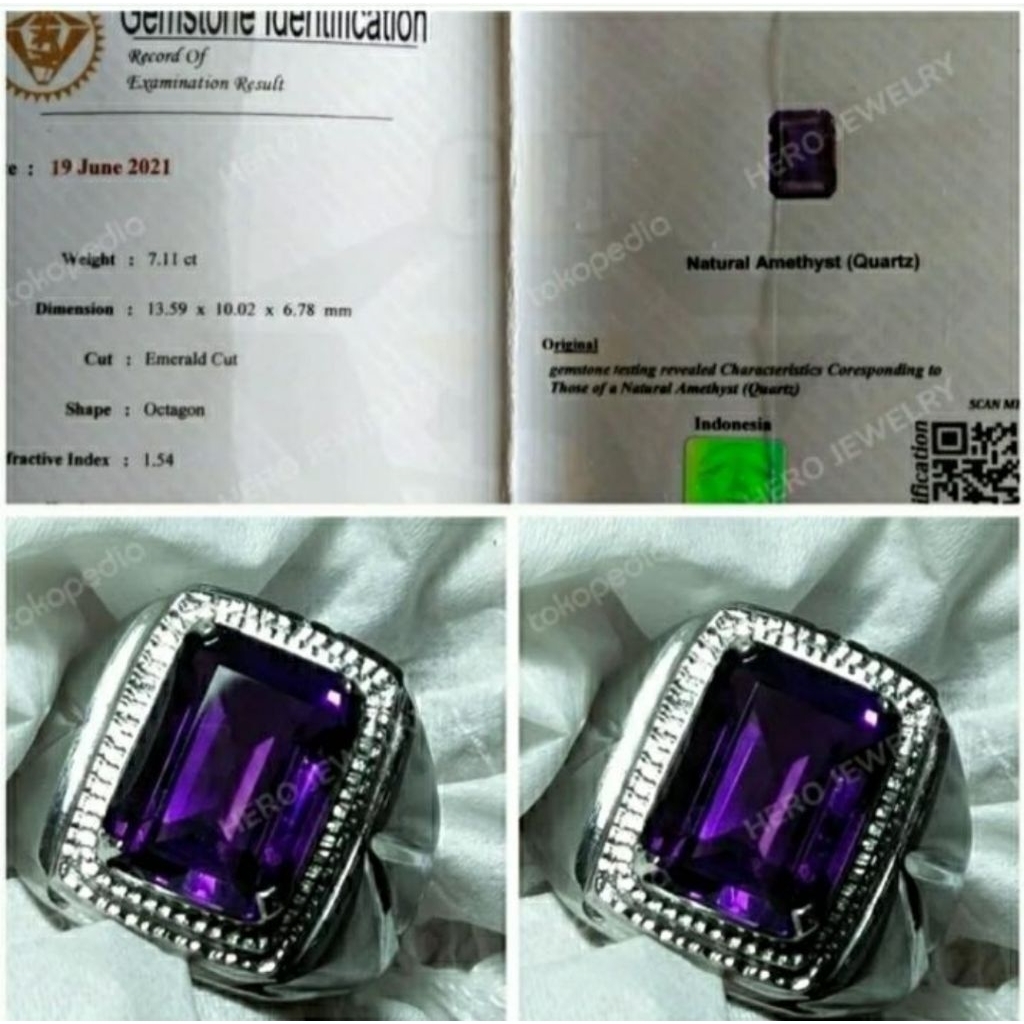 NATURAL KECUBUNG INDONESIA Ada batu amethyst wulung kalimantan borneo lampung bacan doko palamea pir