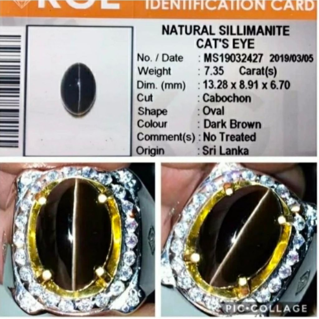 NATURAL CATS EYE SILLIMANITE Ada alexandrite chrysoberyl batu mata kucing emrald beryl zamrud colomb