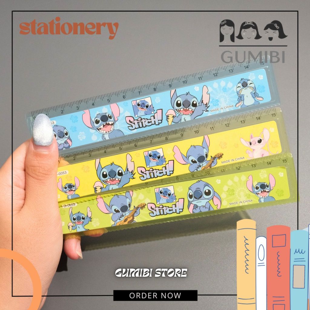 

PENGGARIS 15CM STITCH PENGGARIS RULER KUNING BIRU MOTIF STITCH LUCU TERMURAH ALAT TULIS SEKOLAH ATK GUMIBI STORE