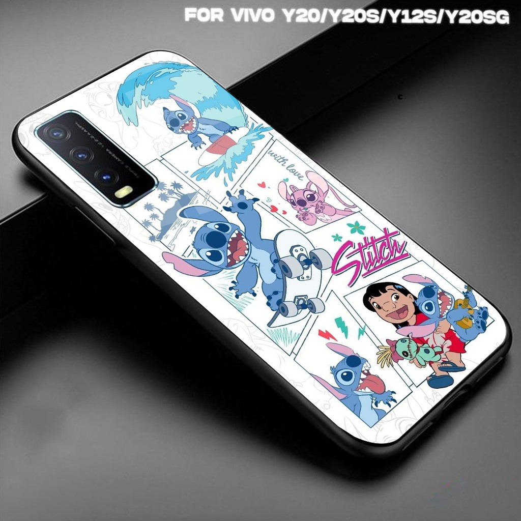 Case Vivo Y20/Y20s/Y12s/Y20sg Plastic Santacasing [ Motif STITCH ] Case HP Glossy Casing Hardcase So