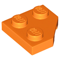 Lego 26601 Wedge, Plate 2 x 2 Cut Corner orange