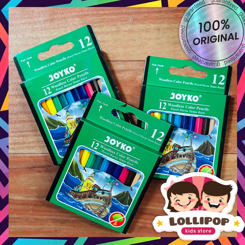 

Pensil Warna JOYKO 12 warna PENDEK CP-107