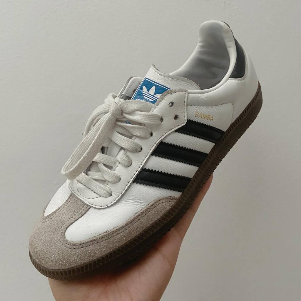 Sepatu Adidas SAMBA OG Cloud White (second/used)