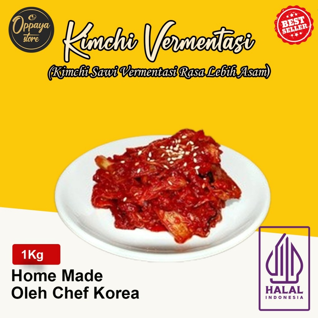 

Kimchi Sawi 1Kg Fermentasi Halal 김치 발효