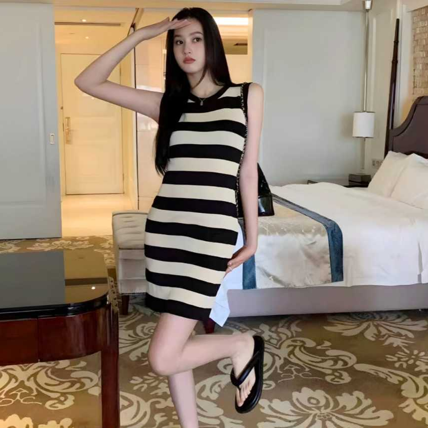 DRESS RAJUT BUNTUNG KOMBI WARNA 1270/ DRES CANTIK IMPORT KOREA / BAJU DRES SIMPLE / GAUN DRES ELEGAN
