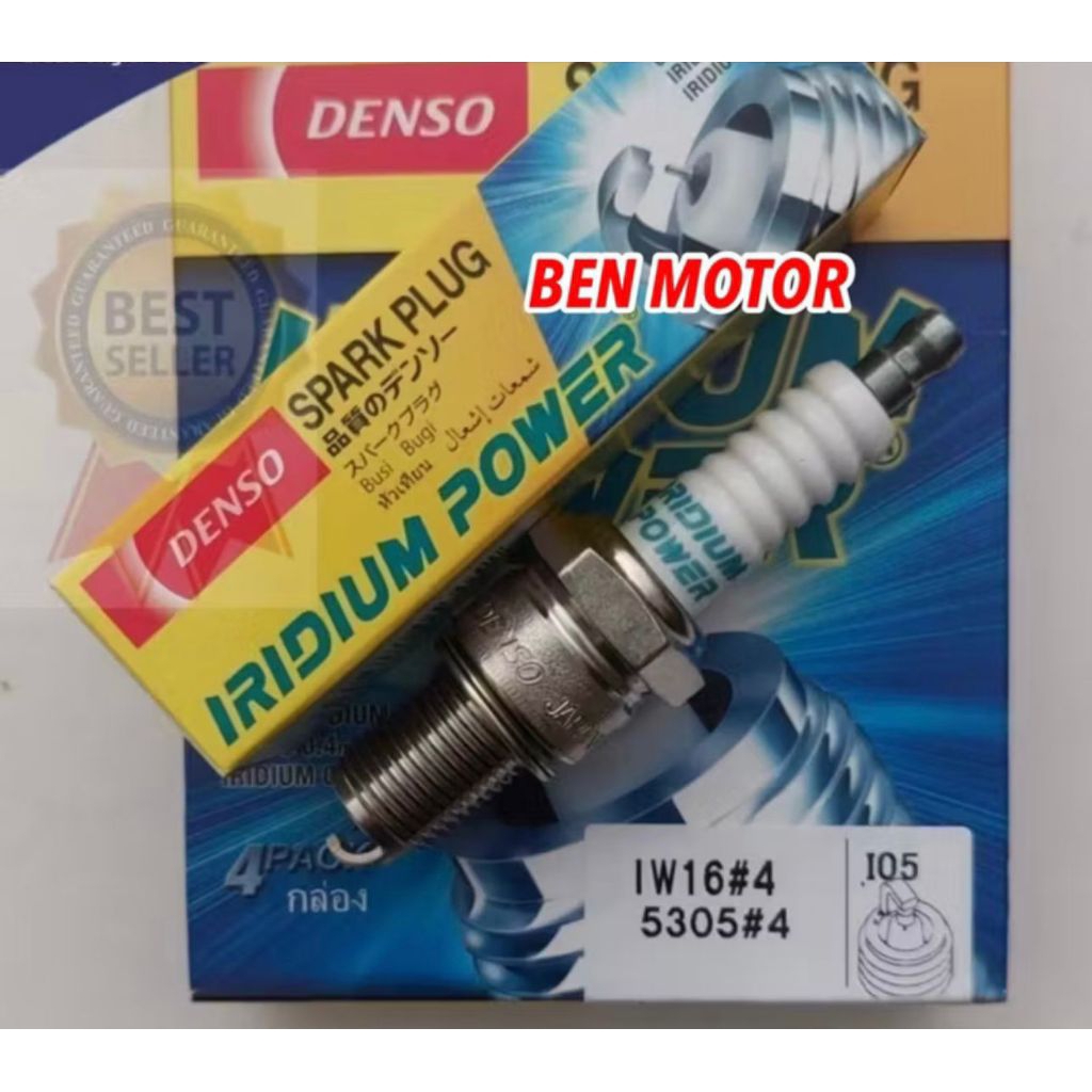 Busi Denso Iridium IW16 TOYOTA KIJANG CARBU EFI KRISTA KAPSUL RANGGA DENSO IW16 - BEN MOBIL