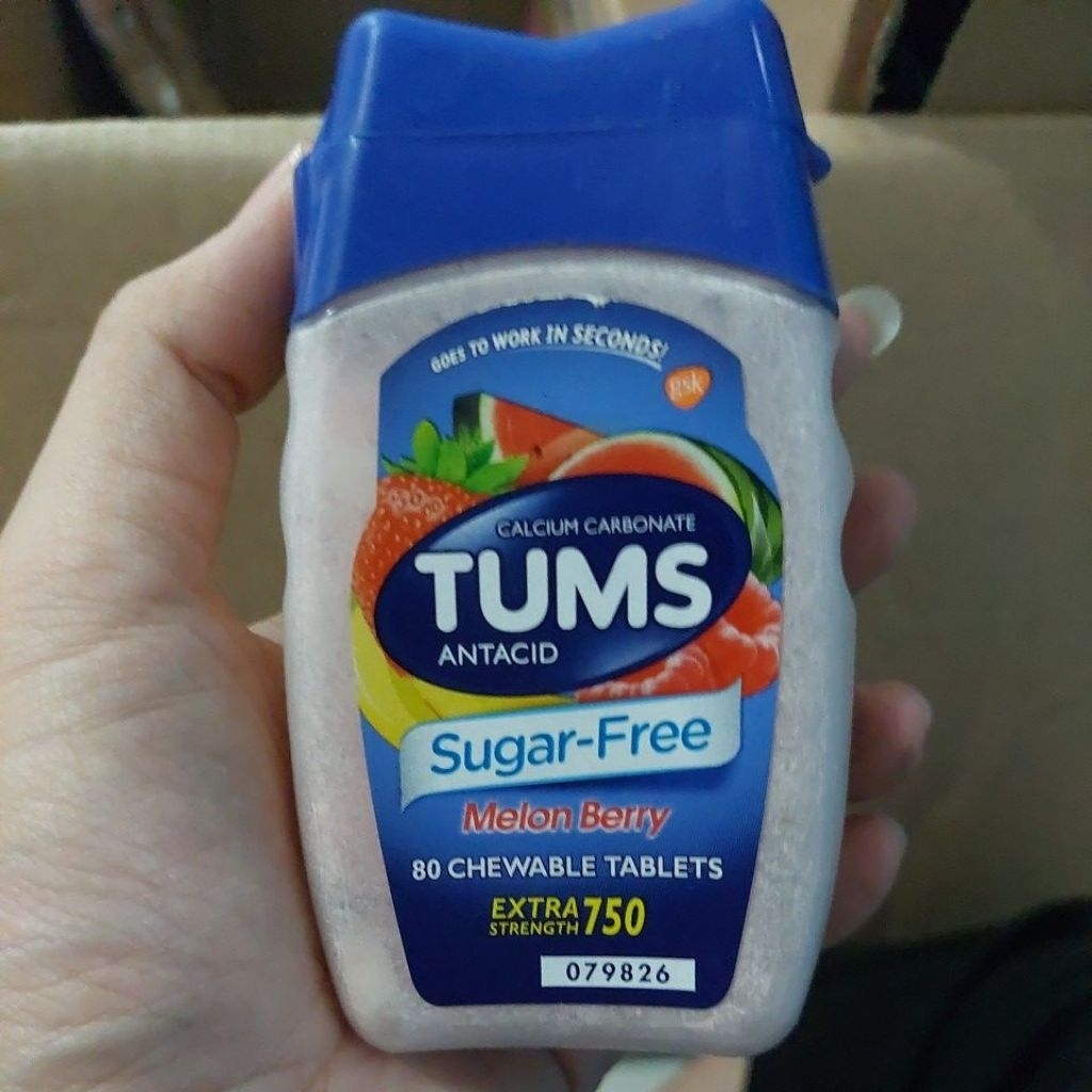 

TUMS PERMEN ASAM LAMBUNG GERD MAAG SUGAR FREE CHEWABLE 80 TABLETS