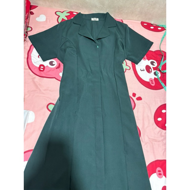 Dress panjang hijau natal