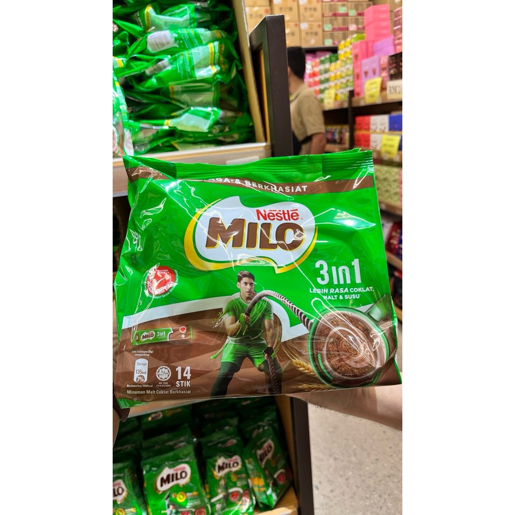 

Milo 3 in 1 Original Malaysia isi 14 stik x 33gr