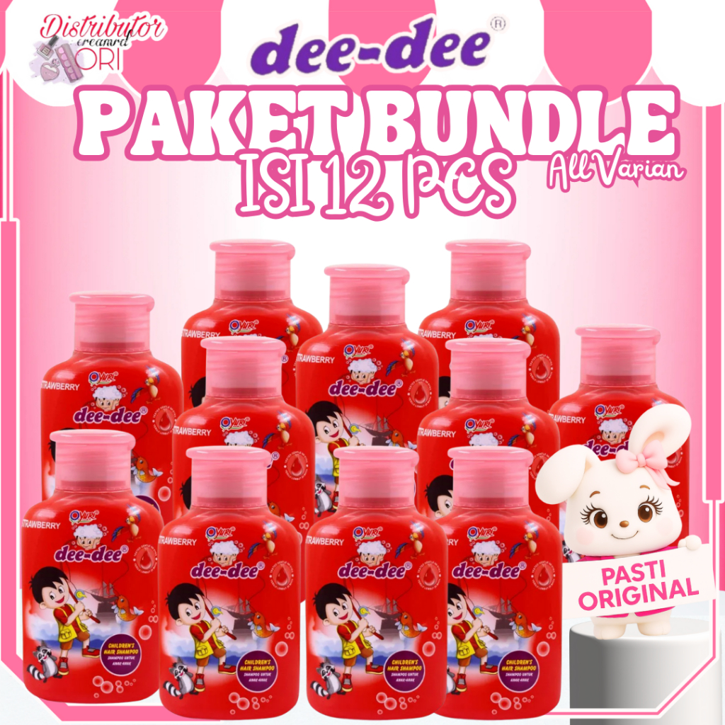 [PAKET ISI 12] BUNDLING BUNDLE HEMAT LUSINAN Dee-Dee Dee Dee DeeDee Shampo Shampoo Anak Apple Strawb