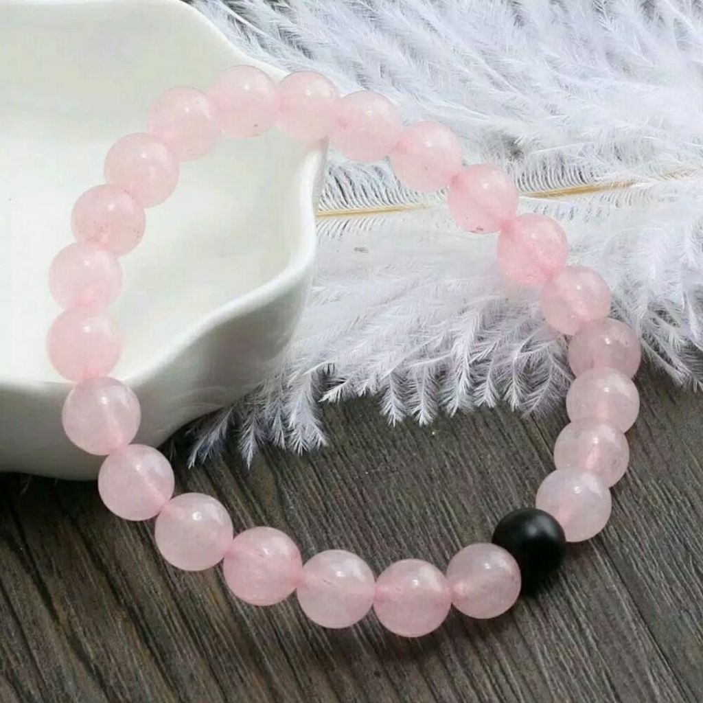 gelang batu pink rosse & hajar jahanam