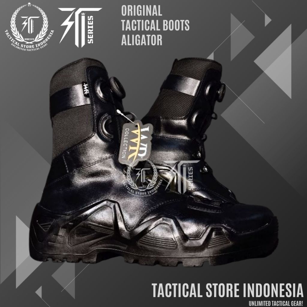 Tactical Store Indonesia ® 100% ORIGINAL - Sepatu PDL Tali Putar Aligator WR - Sepatu Tactical Origi