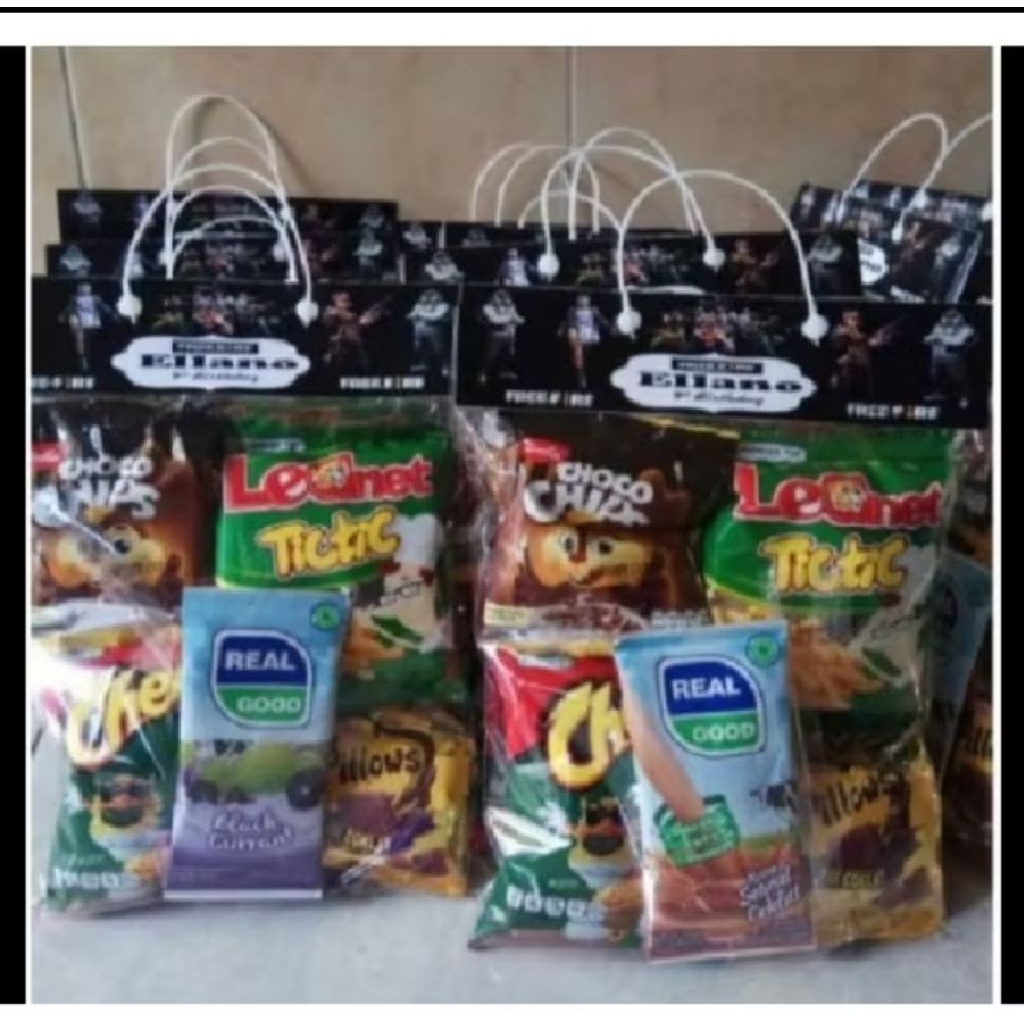 

30pcs Paket Snack Free Label Costum Nama