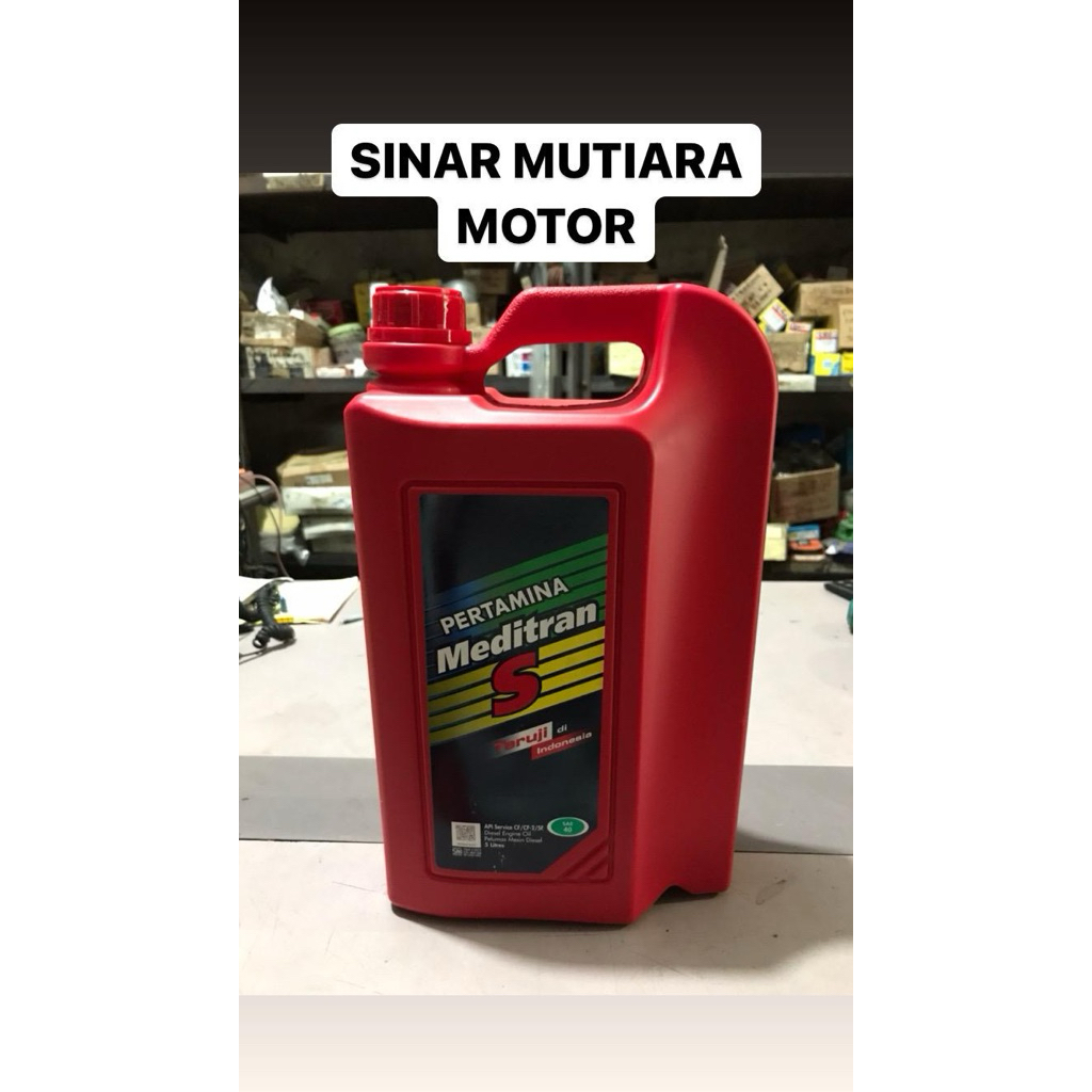 Oli Mesin Diesel SAE 40 Meditran S Pertamina 5 Liter 5000ml Original Asli 100%