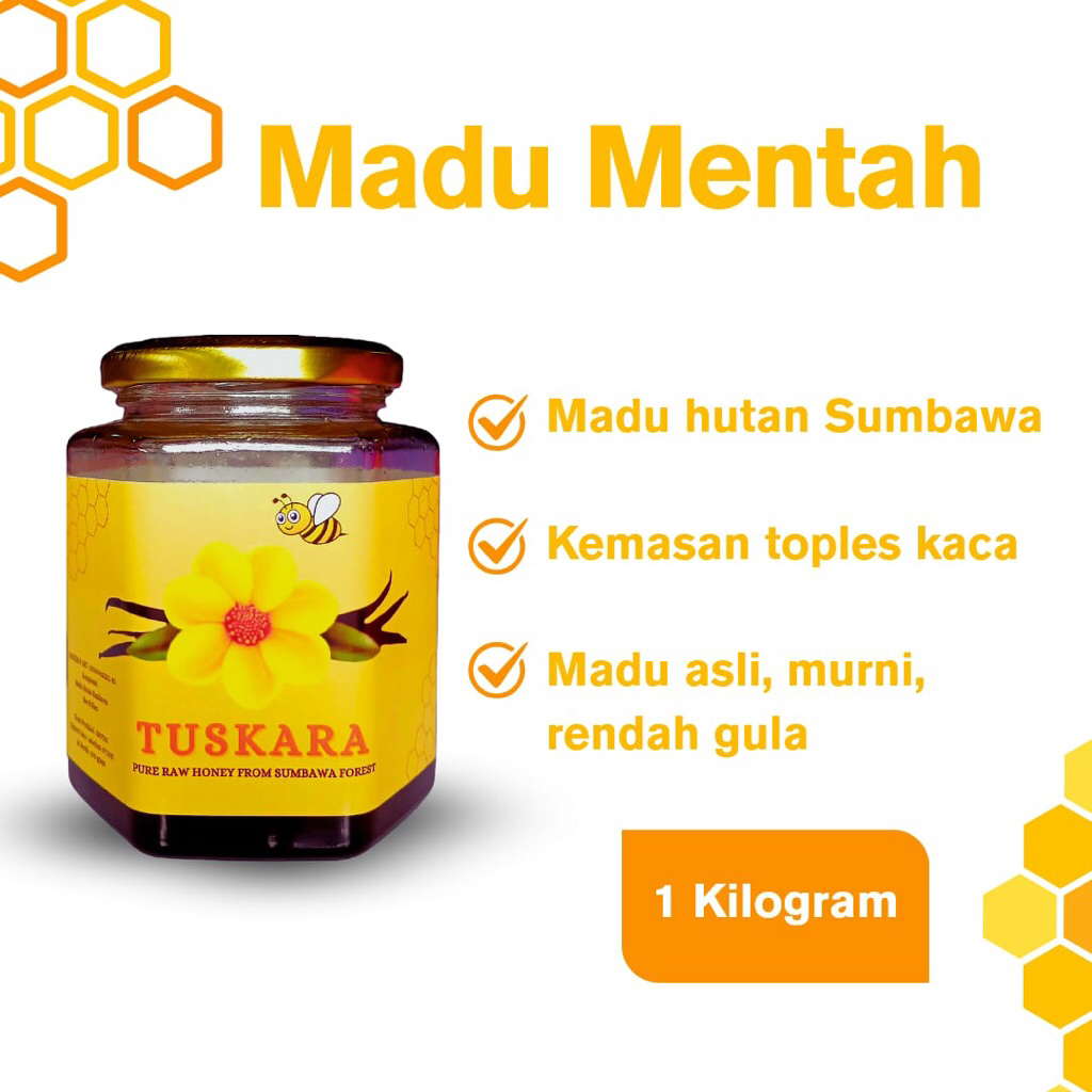 

Tuskara Madu Mentah 1kg