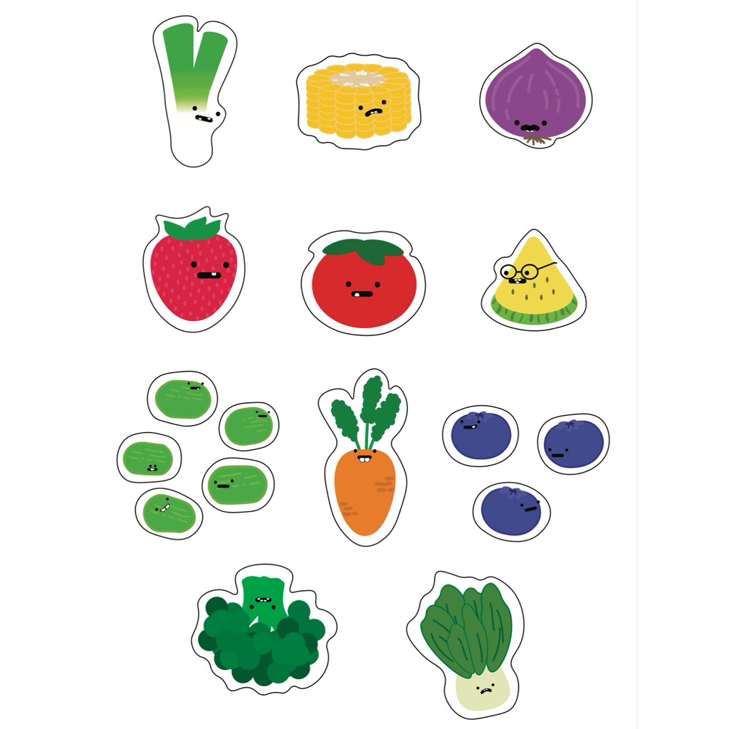

Sticker Pack - Fruit or Veggie Pick A Lane