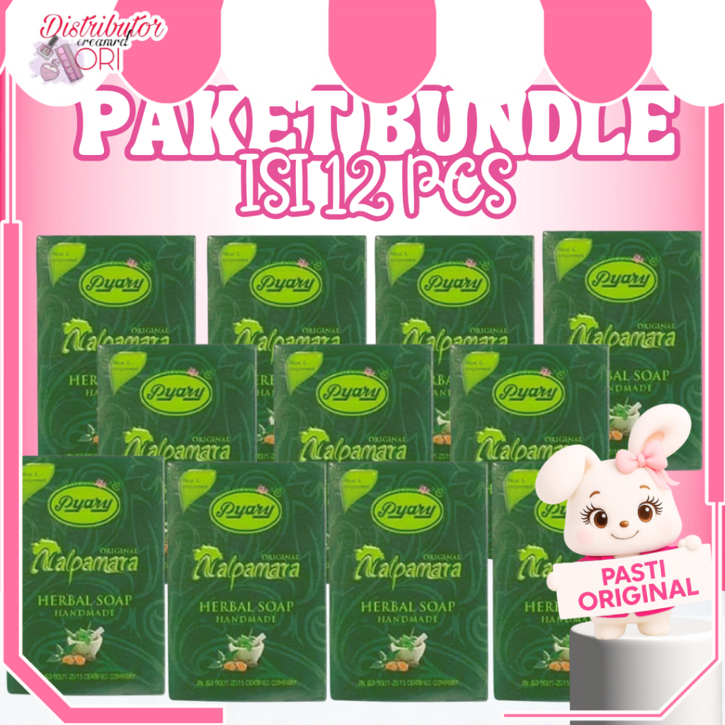 [PAKET ISI 12] Sabun pyary nalpamara Bundle Bundling Hemat 12pcs 100% Original | BUNDLING ISI 12 PC 