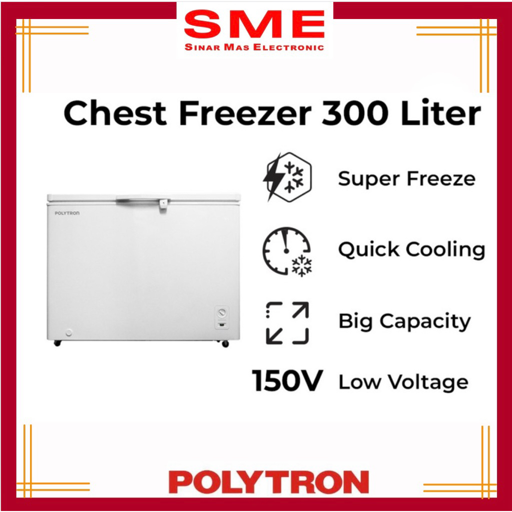 Chest Freezer Box Frozen Daging Food POLYTRON 300L
