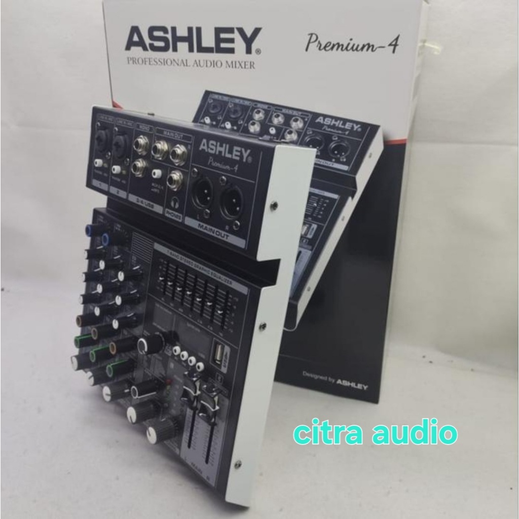 ASHLEY Premium-4 Audio Mixer Professional 4chanel