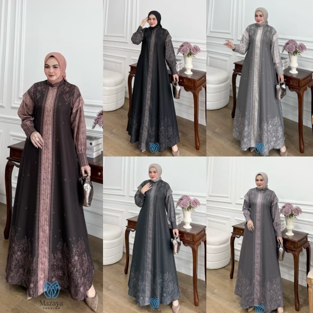 Jangan lupa kirim ulang nomor wa saat order QANIA MAZAYA V 4 DRESS GAMIS MODE TERBARU BEST SELLER DA