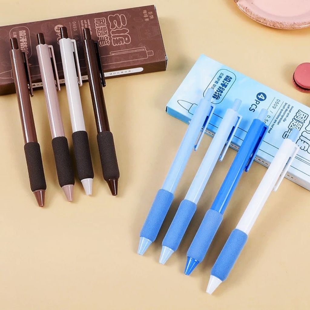 

Pulpen Mekanik Lucu 4Pcs 0.5mm Tinta Hitam | Smooth & Nyaman Menulis