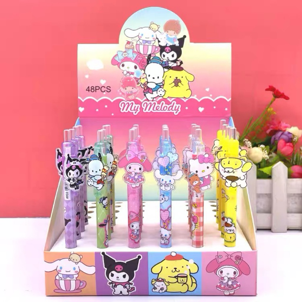 

Pen Pulpen Motif Sanrio Cinamoroll My Melody Kuromi Hellokitty Pen Gel 0,5mm