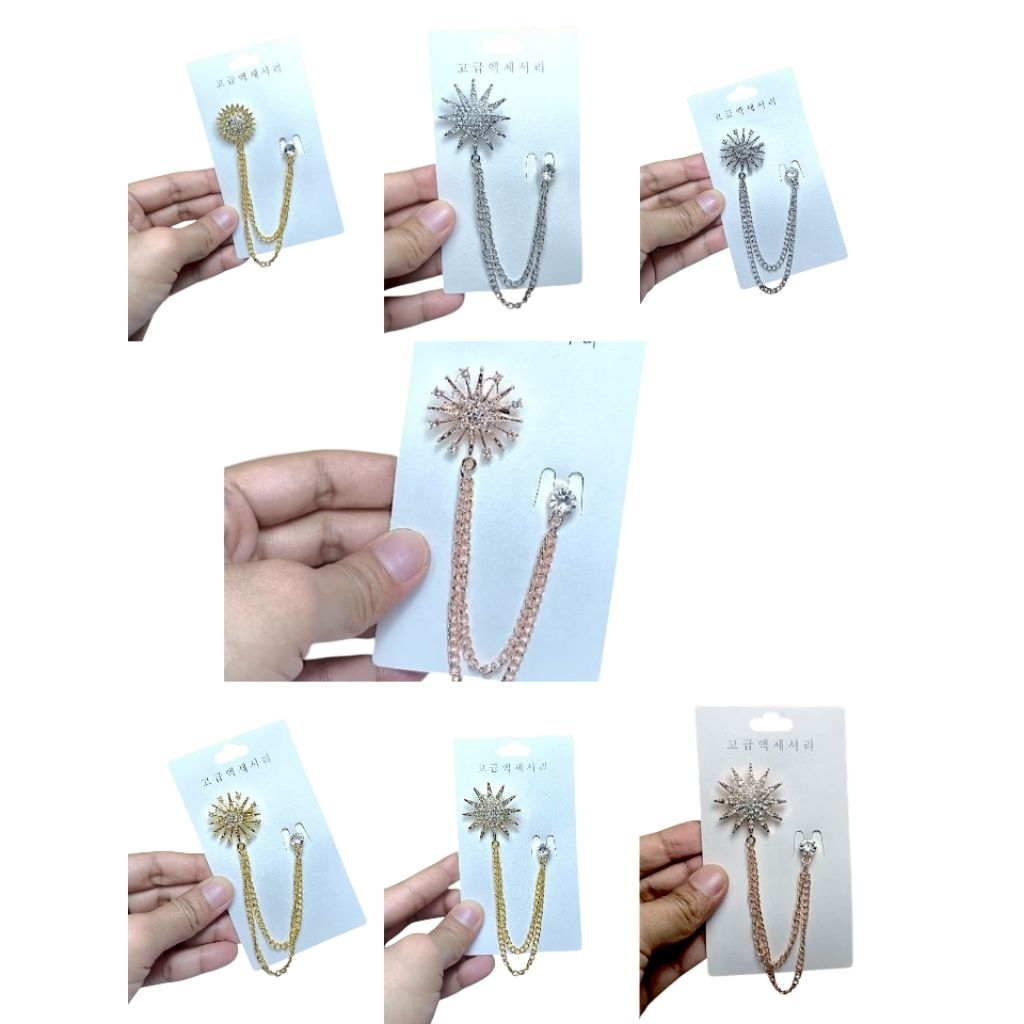 Bros Kebaya Kenari Jurai / Bros Bali / Bros Bunga / Bros Pin Rantai Jas Cewek Dan Cowok / Bros Jangg