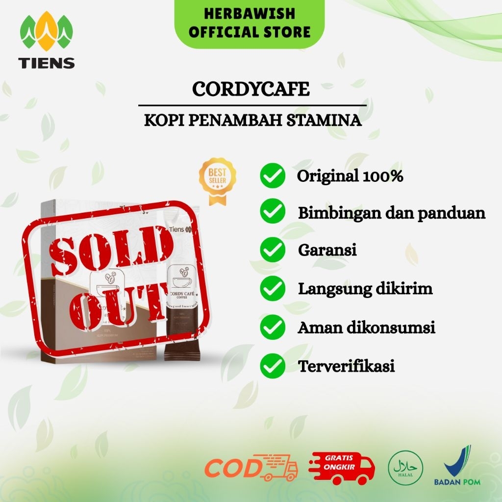 

CORDY CAFE | KOPI PENAMBAH STAMINA VITALITAS PRIA TAHAN LAMA ORIGINAL 100%