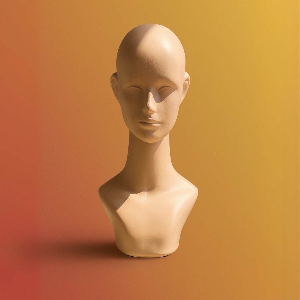 MANEKIN KEPALA dewasaTANPA MAKE UP/ PATUNG KEPALA /PATUNG JILBAB