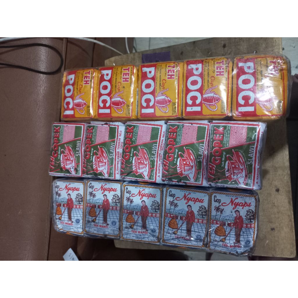 

3 pack teh buat racikan teh nyapu, teh gopek, teh poci