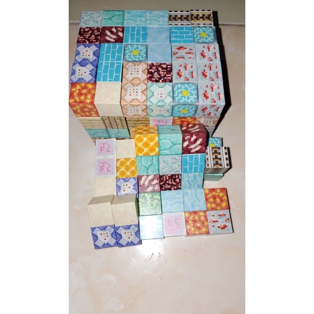 magnet minecraft block/mainan balok magnet block minicraf