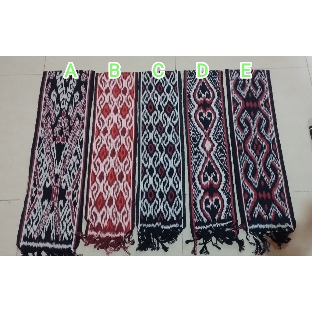 Syal Tenun Ethnic L20cm Souvenir Aksesoris Ethnic Motif Terbaru Dayak Toraja Kalimantan Ntt Lombok S