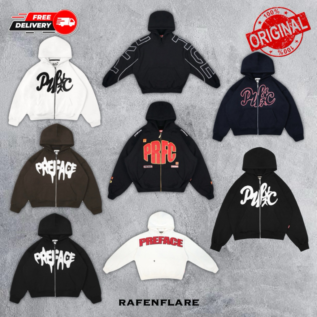 [ORIGINAL 100%] PREFACE Hoodie, Zip Hoodie, Half Zip, Knitwear New Collection