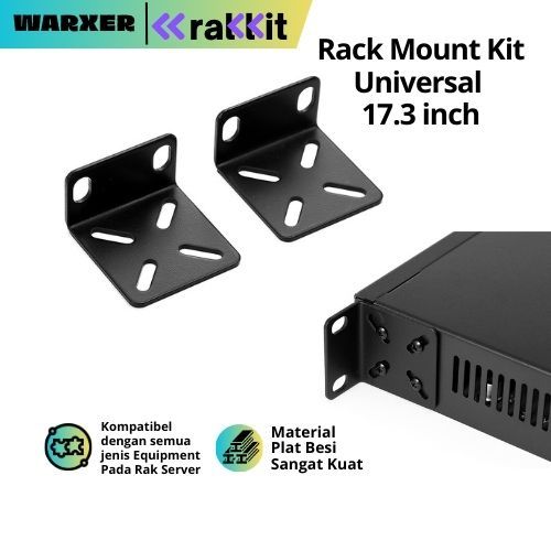 Best Seller RAKKIT UV-001 Rackmount Kit Rak Server Kuping Bracket Kupingan Rak Mikrotik Cisco Vsol T