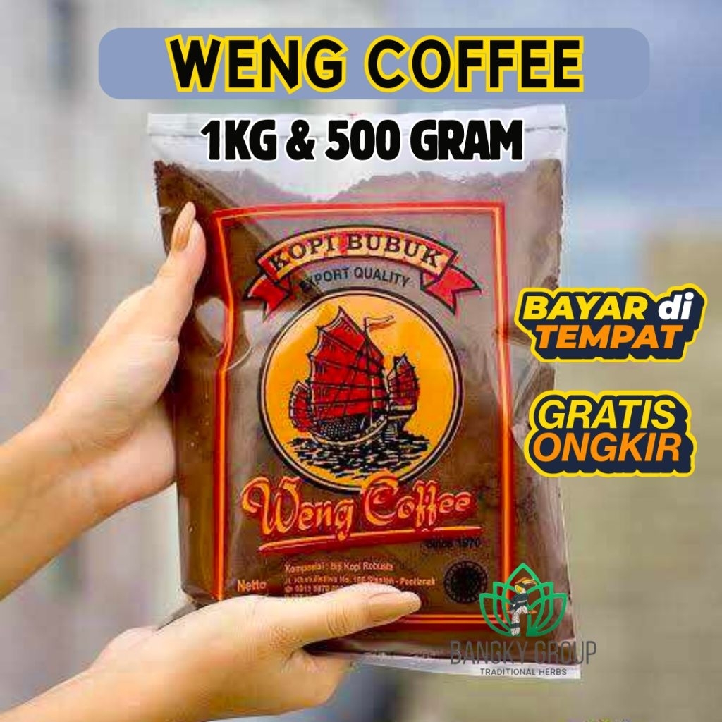 

Kopi Bubuk Weng Coffee Asli Pontianak Kopi Robusta Premium 1Kg