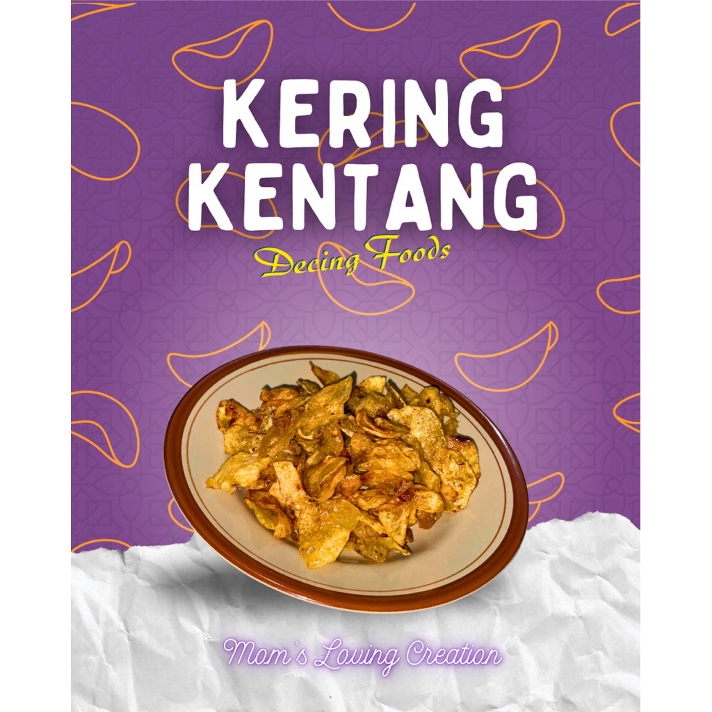 

Kering Kentang By Decing Foods Handmade 600ml (berat bersih 200gr)