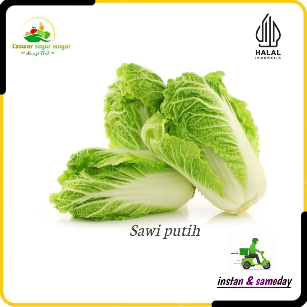 

{ 500 gram } sawi putih sayuran segar sayur bening kualitas terbaik